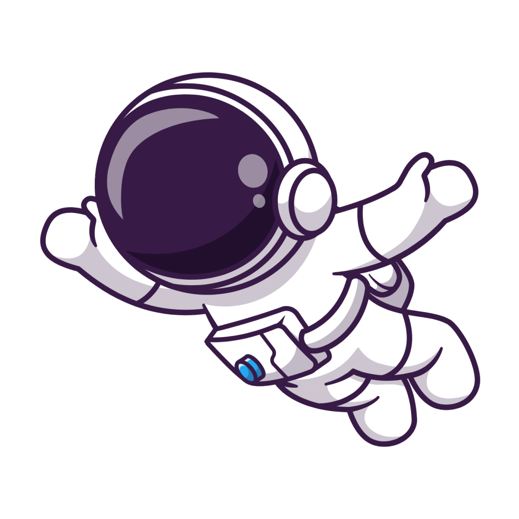The Qwik Life Astronaut character